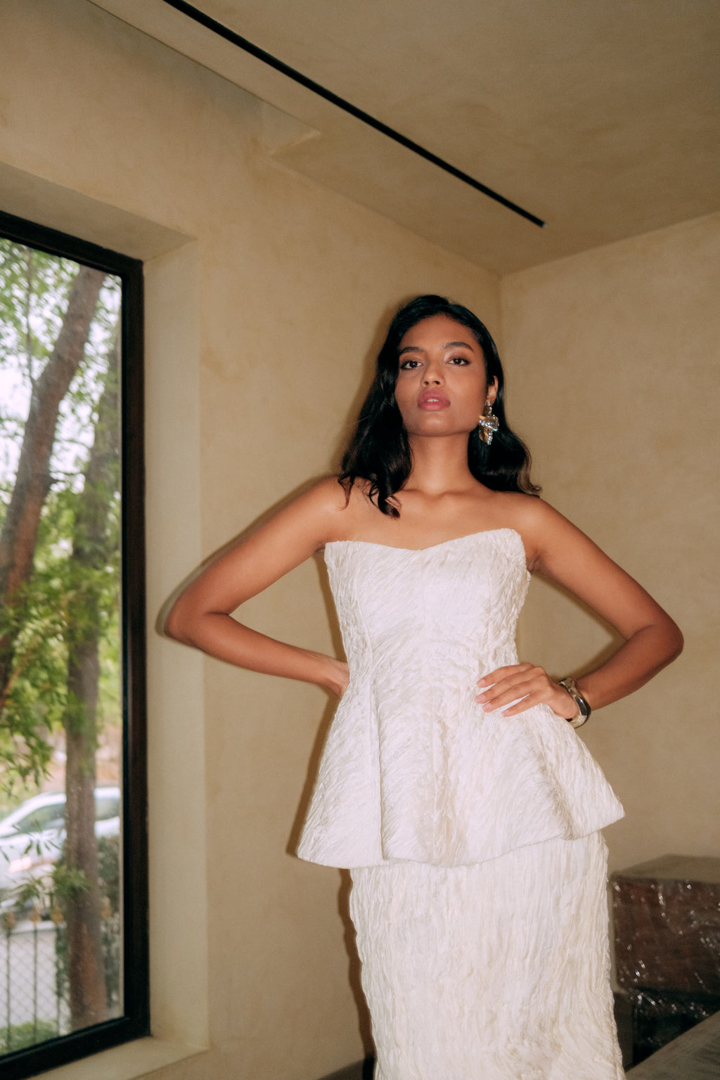 Moon Peplum Top